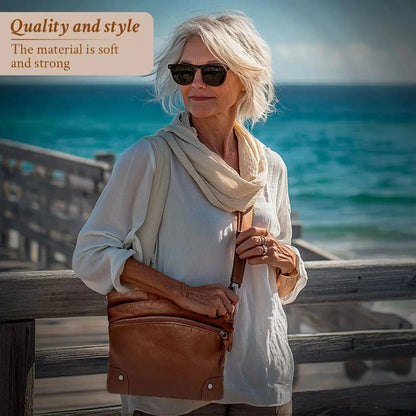 Isla - Functional Large Capacity Leather Shoulder Bag