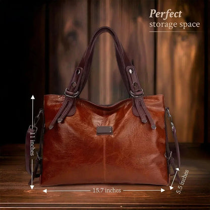 Alice - Fashionable Casual Leather Crossbody Tote