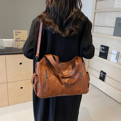 Uma - Dual Zipper Large Capacity Shoulder Bag
