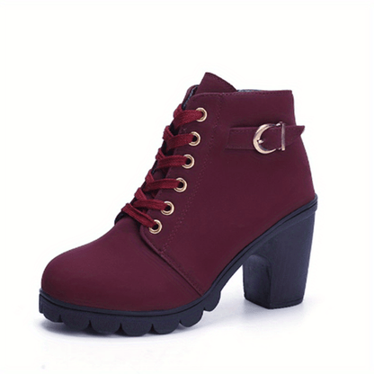 Yael - Luxe Lace-Up Pumps Boots