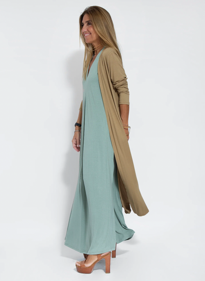 Kendall - Solid Color Summer Maxi Dress