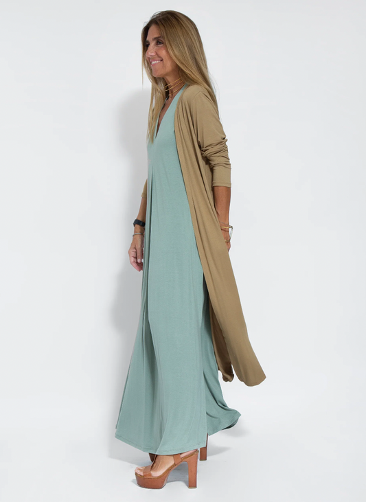 Kendall - Solid Color Summer Maxi Dress