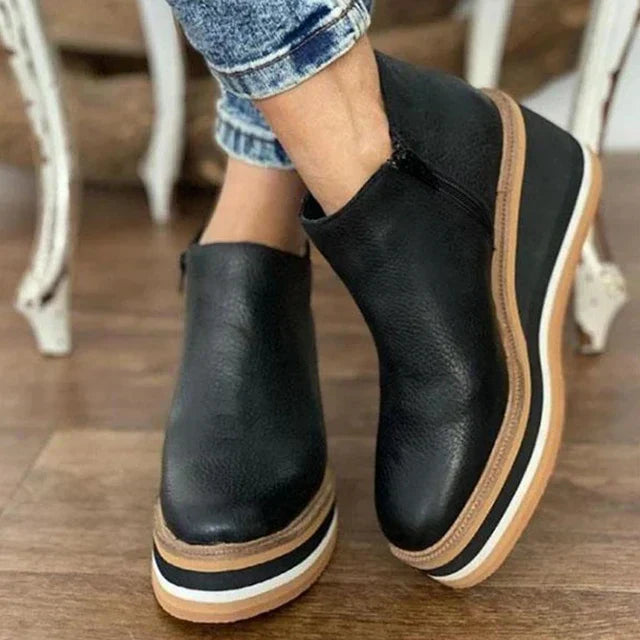 Xanthe - Trendy Women’s Wedges Ankle Boots