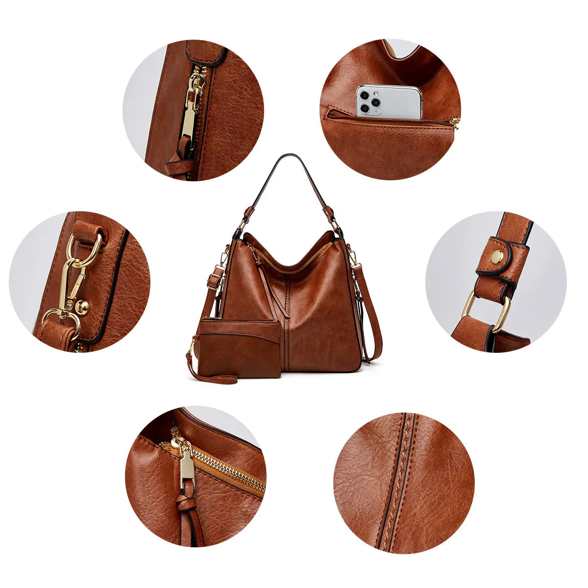 Blakely – Luxury Leather Hobo Handbag
