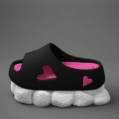 Sofia - Lightweight Heart Design Flip Flops