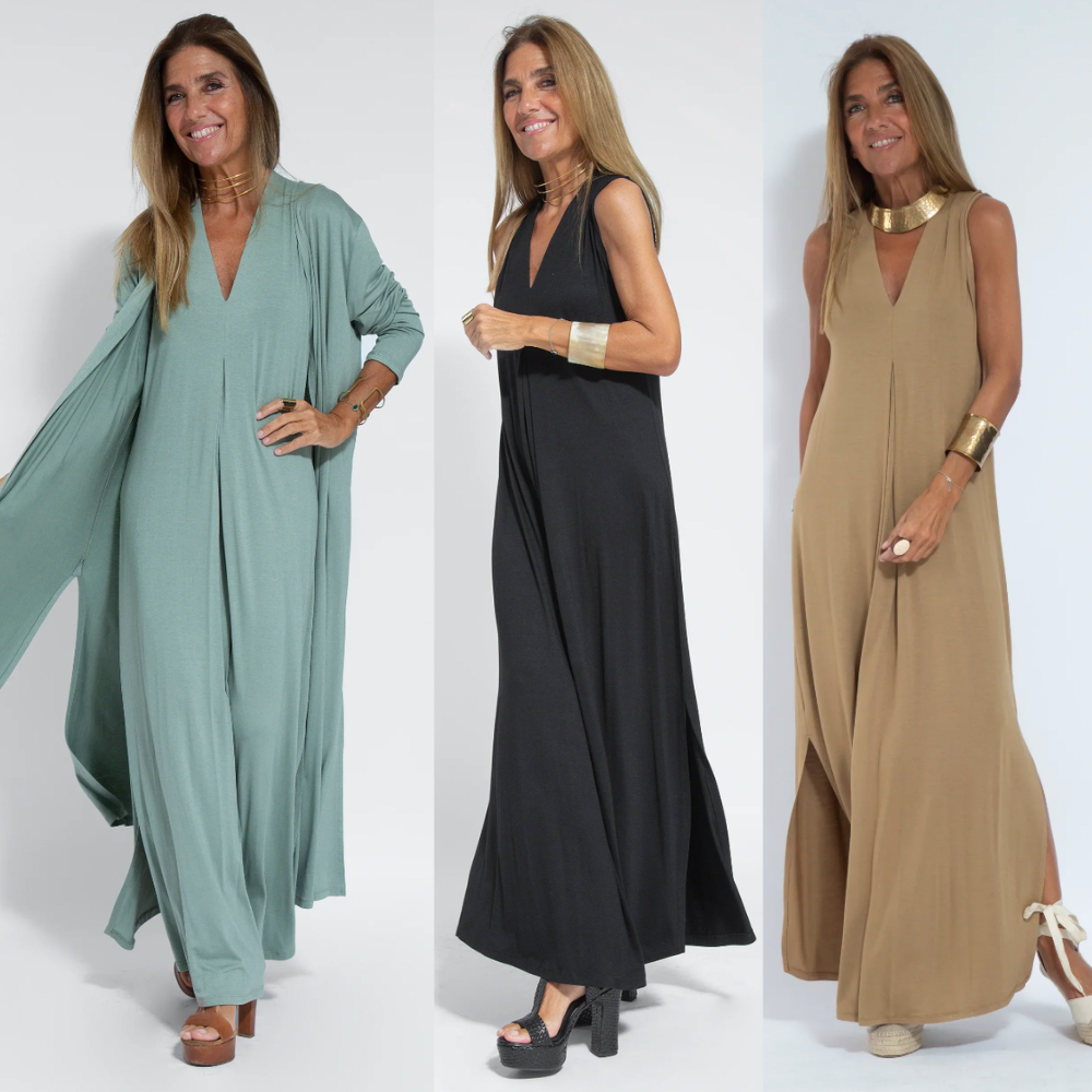 Kendall - Solid Color Summer Maxi Dress