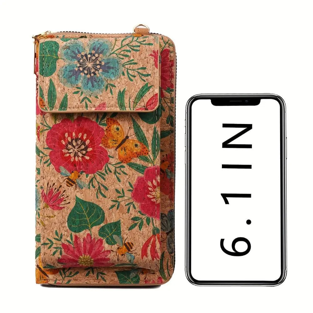 Julia - Boho floral crossbody wallet for women