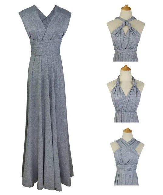Lacie - Stylish Infinity Bridesmaid Floor-Length Dress