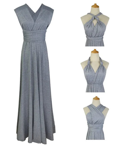 Lacie - Stylish Infinity Bridesmaid Floor-Length Dress