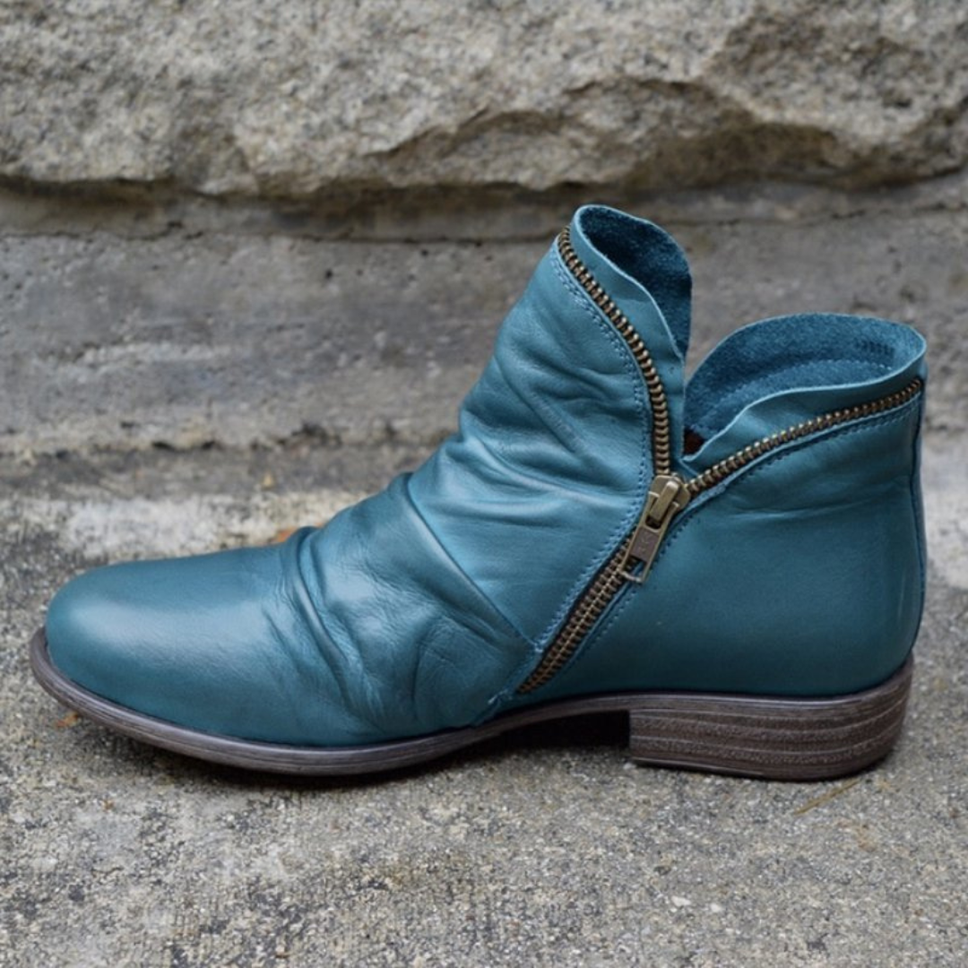 Nahla - British Style Platform Ankle Boots