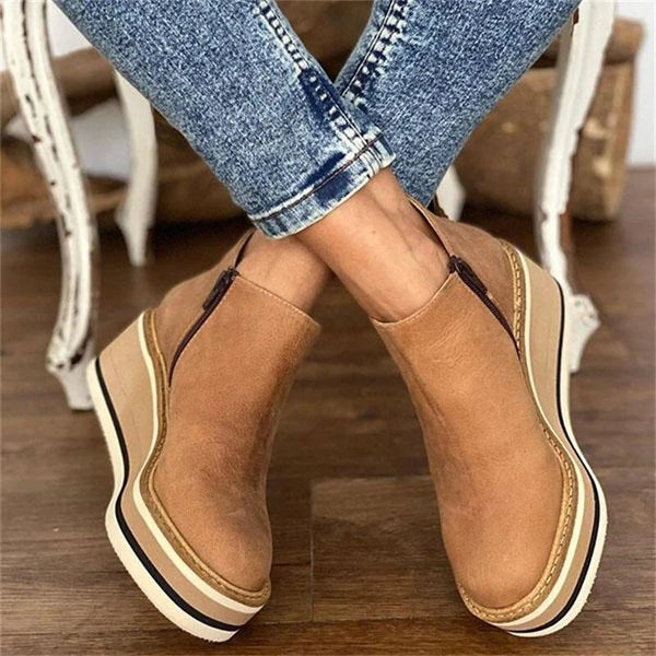 Xanthe - Trendy Women’s Wedges Ankle Boots