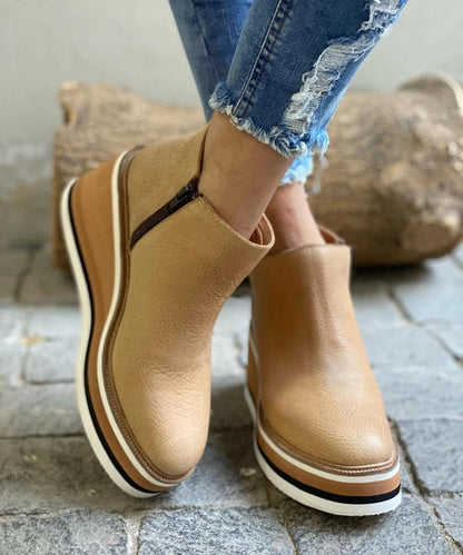 Xanthe - Trendy Women’s Wedges Ankle Boots