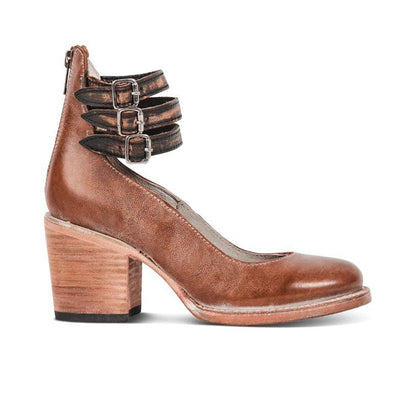Ever - Women’s Round Toe Chunky Heels