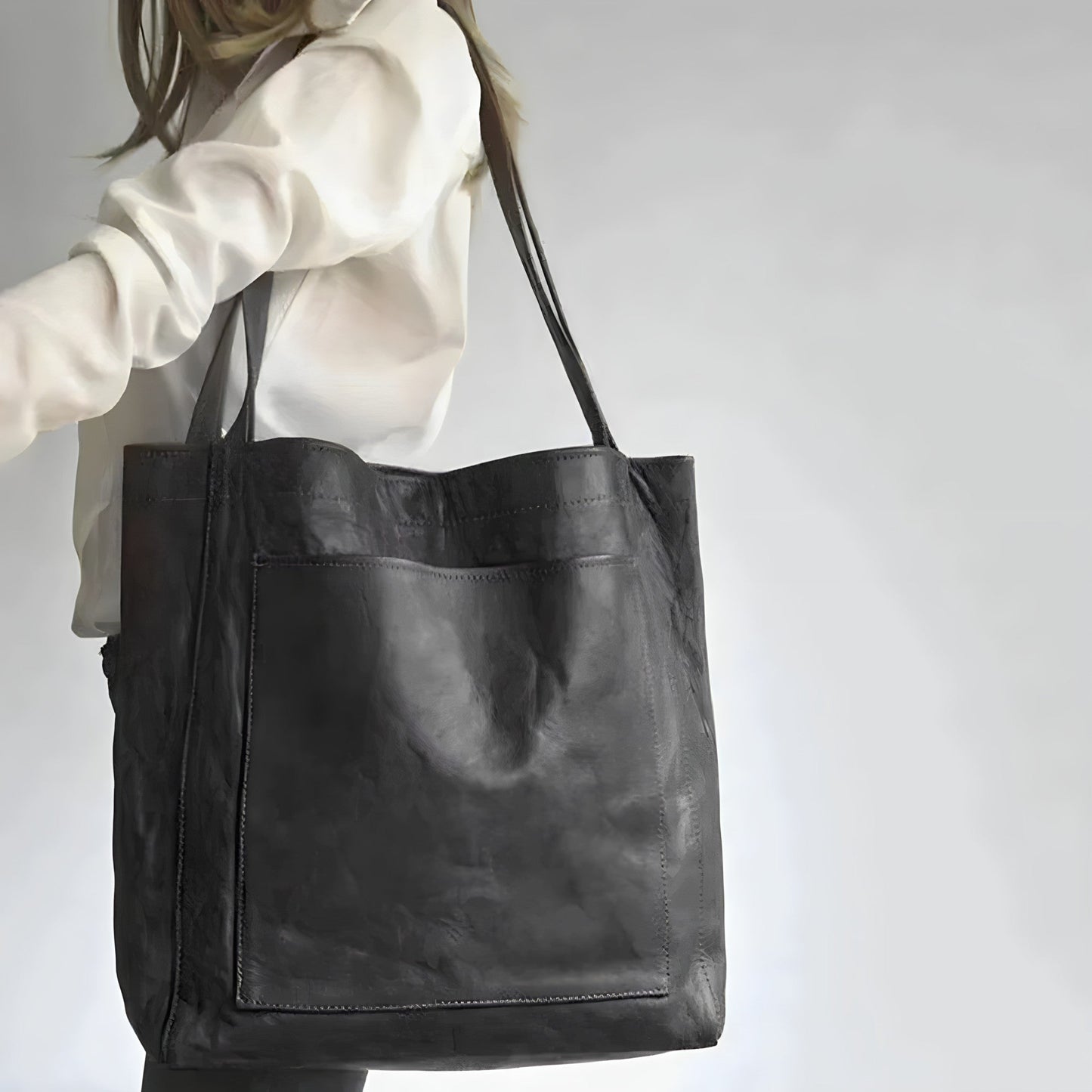 Opal - Stylish Multi-Pocket PU Leather Tote Bag
