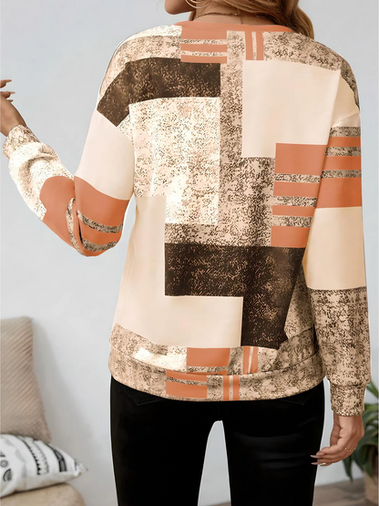 Meliora™ | Patterned Long Sleeve Top